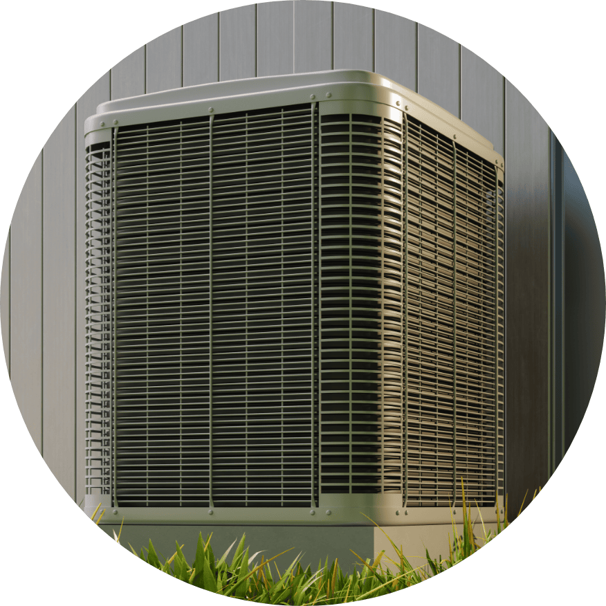 New air conditioner outside Wellsville, KS, home.